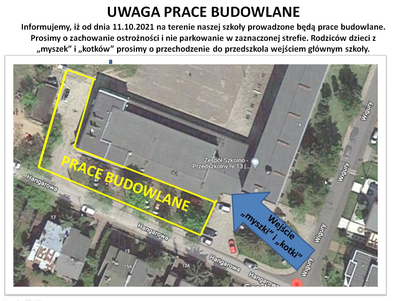 Read more about the article UWAGA – prace budowlane