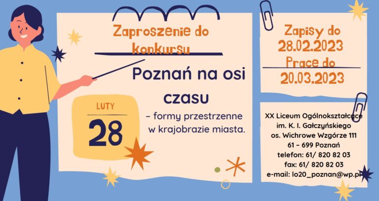 Read more about the article Eliminacje szkolne do konkursu Poznań na osi czasu